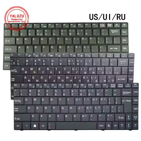 US/UI/RU Laptop Keyboard For MSI MS-124K MS-1356 MS-1471 MS-1482 MS-1491 MS-1492 U270 N4205 EX465 Fo