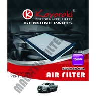 TOYOTA HILUX REVO(GUN125R) 2.4(TD) YEAR 2022 ONWARD PENAPIS AIR FILTER RTY-YZZA3-U 17801-YZZA3