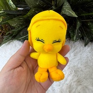 Looney Tunes TWEETY BIRD Smile For The Camera Plush Charm Toy Plushie Doll Cute