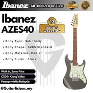 Ibanez AZES40 HSS Pick up Electric Guitar with Tremolo - Tungsten ( AZES 40 / AZES-40 / AZES40-TUN )