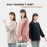 PAKKE LOU nursing tshirt non-nursing nursing/ babyterry t-shirt/ nursing t-shirt/