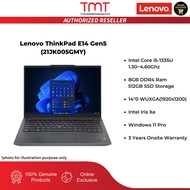 Lenovo ThinkPad E14 Gen5 Laptop (21JK005GMY) | i5-1335U | 8GB RAM 512GB SSD | 14"0 WUXGA (1920x1200)