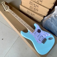 Fender Squier Stratocaster กีต้าร์ไฟฟ้า SSH กีตาร์มืออาชีพ (สีขาว/สีฟ้า)
