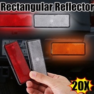 [3-5 Days Arrive]20Pcs Weather Resistant PP Mudguard Reflector | Dual Function Splash Blocking & Nig