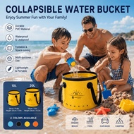 Collapsible Bucket 10L/20L Waterproof PVC Folding Water Container Lightweight Camping Fishing
