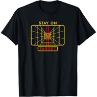Men's cotton T-shirt Stay On Target - Space Target Reticle T-Shirt High quality cotton short sleeves