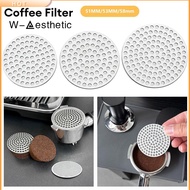 W-AESTHETIC 1Pcs ทนความร้อนทน หน้าจอกรองกาแฟ อุปกรณ์เสริมเอสเปรสโซ บาริสต้า portafilter ตาข่ายทำกาแฟ ของใหม่ ใช้ซ้ำได้ หน้าจอสำหรับตะกร้า portafilter