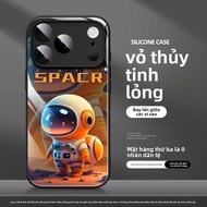 Ốp Lưng Điện Thoại Bằng Kính Chống Rơi Màu Cam Mới Cho Apple 17pro iPhone 16promax IP15/14 Air 13/12