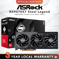 [FAST SHIP] ASRock RX9070XT Steel Legend | 16GB GDDR6 | Graphics Card (Black)