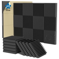 2X12X12inch Acoustic Foam Panels, High Density Soundproof Wall Panels Acoustic Foam Panels Self Adhe