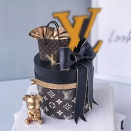 Branded Bag LV Chanel Bag Cake Deco Cake Topper 名牌包包LV包包蛋糕装饰插件