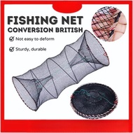 Bubu Ikan Jaring Pukat Warna Hitam Lubang 2 Bubu Ikan & Udang 2 Hole Cage Net/Net Tampar Udang Panja