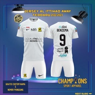 Custom AL ITTIHAD AW4Y 2022-2023 Football Jersey – Full Printing Dryfit Milano | Name & Number