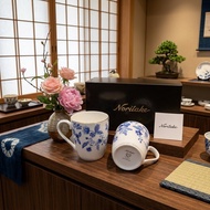 日本進口高級瓷器Noritake則武藍花系列馬克杯喝水咖啡牛奶都可以精緻