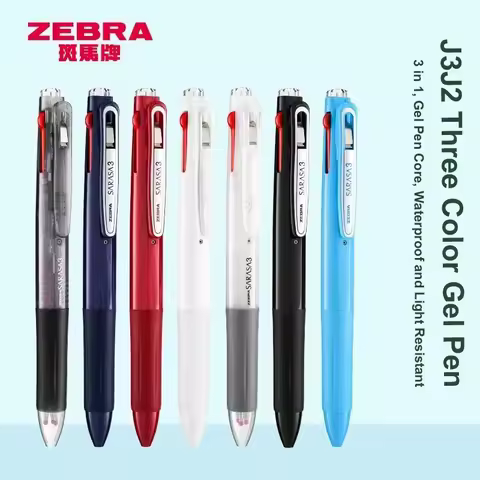 Japanese ZEBRA SARASA 3 in 1 Gel Pen,J3J2 Multi-Colores Multifunction Signature boligrafos elegantes