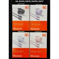 McDoDo CH-5474/5475/5476/5477  PD20W Charger Adapter With Type-C to Type-C Cable