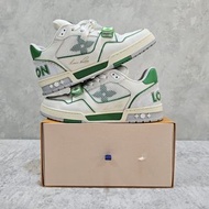 [二手] LV7.5 Louis Vuitton Trainer 白綠 魔鬼氈