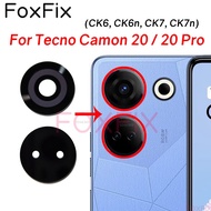 Back Camera Lens Glass For Tecno Camon 20 20 Pro CK6 CK6n CK7 CK7n Rear Main Camera Cover Replacemen