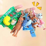 Mainan Anomali Brainrot Toy Tung Tung Sahur Tralalero Tralala Keychain Pendant