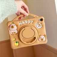3D Kapibala Capybara Kids Case Lanyard For iPad M2 M3 M4 11th A16 2025 Air Pro 11" Mini 7 4 5 6 10.5