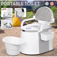 Portable Toilet Bowl Adult Old Man Pregnant Elderly Mobile Toilet Seat Mangkuk Tandas Duduk Cangkung Jamban