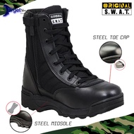 Safety Swat boots side zipper steel toe cap/safety shoes male female