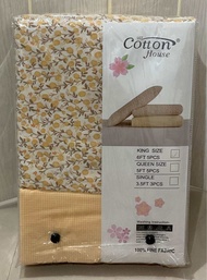 ผ้าปูที่นอนลายดอกไม้ แบรนด์ Cotton House ขนาด3.5ฟุต,5ฟุต,6ฟุต