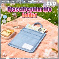 180 Subject Classification File Bag Large Opening A3/A4 File Bag Mesh Stationery Storage Bag Zipper 