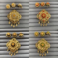 One SET OF BROCHES ALPAKA BROS BALI BROS GIWANG