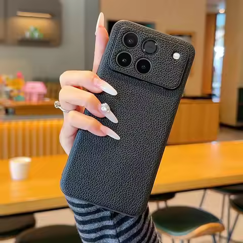 Good Skin Feel Lychee Plain Leather Phone Case For Honor Win honor Win RT Slim Protective Cover