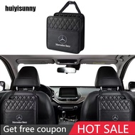 Huiyisunny   Car Seat Back Organizer Leather Car Storage Box Car Interior Accessories For Mercedes Benz W124 W204 AMG W203 W202 W212 W207 GLC CLA A180 G63 GLA CLA180 A35