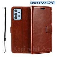 Case For Hp Samsung Galaxy A32 4G A32 5G Flip Cover Wallet Cover Hp Casing Wallet Flip Magnet