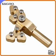 KKGOO Fret Press Tool, Brass Brass Color Guitar Presser, Premium Fret Repair Tool For Fret Leveling