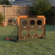 SONONIA 2-in-1 Portable Soccer Goal Oxford Fabric Mini Goal Post Soccer Training Accessory for Kids 