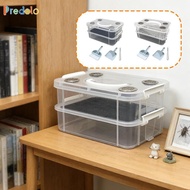 [Predolo] Mealworms Breeding Box Corn Worm Feeding Box Stackable Clear Terrarium Habitat