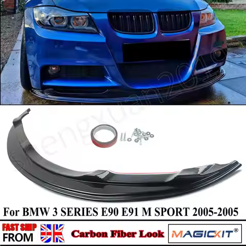 FOR BMW 3 SERIES E90 E91 Front Lips Bumper 320d 330d 335d M PERFORMANCE 2005 2006 2007 2008 PRE LCI 