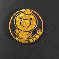 Pokémon 寵物小精靈 神奇寶貝 寶可夢集換式卡牌遊戲 (PTCG) 對戰硬幣 金色閃片- 獨角蟲[平行進口]