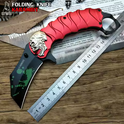 LCM66 folding Karambit Folding Knife csgo Gift Tactical Pocket Knife,outdoor camping jungle survival
