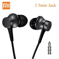 หูฟัง Xiaomi Mi Piston 3 In-Ear ของแท้ หูฟังควบคุมสาย3.5มม. ไมค์สเตอริโอเพลงสำหรับสมาร์ทโฟน Huawei Xiaomi