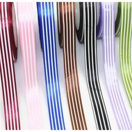2.5cm/4cm 22m Stripe Grosgrain Ribbon Gift Wrap Ribbon Decoration Ribbon DIY Crafts Materials Packag