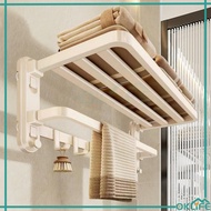 [OKLIFE. SG]Free Punch towel rack suction cup towel holder bathroom towel rack bathroom storage rack