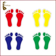 [kokiya] Kids Floor Decals for Directional Footprint Stickers in Classrooms And Play Areas