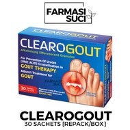 Clearogout 30 sachets (Box) - Ubat Sakit Gout Cleargout Live Well Supplement Gaot Gaut Gaout