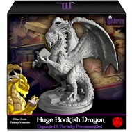 Fantasy Bookish Dragon for DND Miniatures Huge 6" for D&D Dragon Miniature 28-32mm Bulk Dungeons and