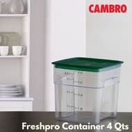 Cambro Square FreshPro Food Storage Container with 3.8L Clear Handle