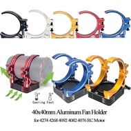 RC Motor Cooling Fan 40x40mm 30x30mm Aluminum holder for 1/10 1/8 RC Car 3650 3660 4068 4082 4092 40
