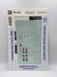 MJ 現貨 Microscale MC-4405 HO規 萬海 Wan Hai 改裝貼紙