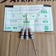 Terbaru Resistor 330 ohm 2 watt 50pcs