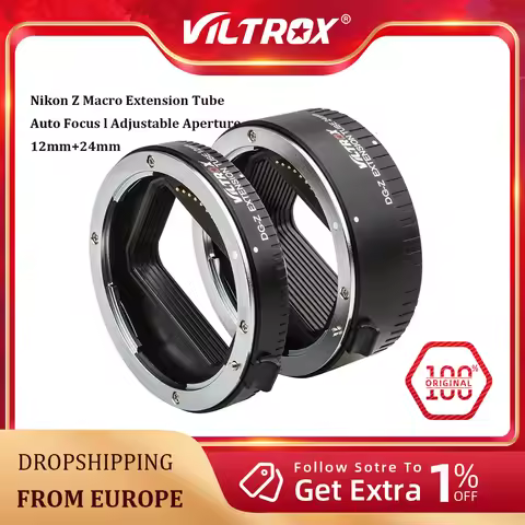 Viltrox Auto Focus Macro Extension Tube Lens Adapter for Sony E Canon EF RF Nikon Z Panasonic Olympu