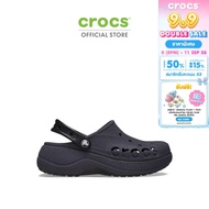 CROCS รองเท้าลำลองผู้หญิง BAYA PLATFORM GLITTER CLOG รุ่น 208459001 - BLACK